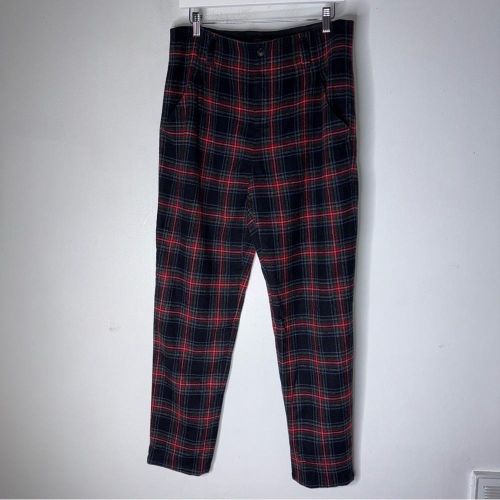 Pendleton‎ Wool Plaid Straight Leg Pants Size 12 Made In The USA